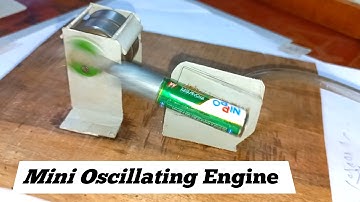 Making A Mini Oscillating Engine | Nippo Battery Cell Se Banaya Steam Engine | CRATIVE MAKE
