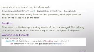 How To Set Look Up View Dynamically On A Lookup Field In Resco Using Jsbridge