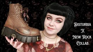 NEW ROCK X DISTURBIA COLLAB | First impressions of the Korra Boots | Leather Gothic Boots
