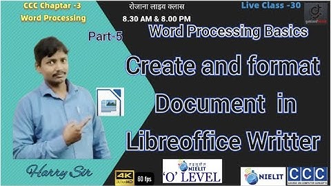 #CCCApril2022exam  #WordProcessingBasics #libreofficewriter #gmindtech
