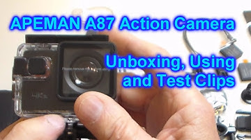 Apeman A87 4K EIS action camera - Full Unboxing, plus Using the Camera, Wifi app,  AND 1080 Clips