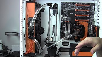 Case Labs SM8 Water Cooled Cooled Build Log 5  - Clockwork Orange - Pump, Tubing, XSPC Water Blocks