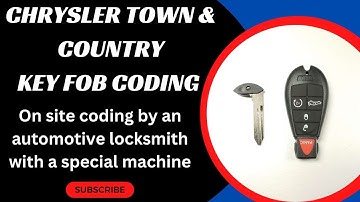 Chrysler Town & Country Key Fob Coding - How to Code a Town & Country Fobik with a Special Machine