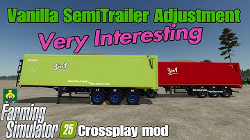Vanilla Semitrailer Aanpassing / FS25 crossplay mod