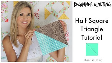 Beginner Quilting - Half Square Triangle Tutorial