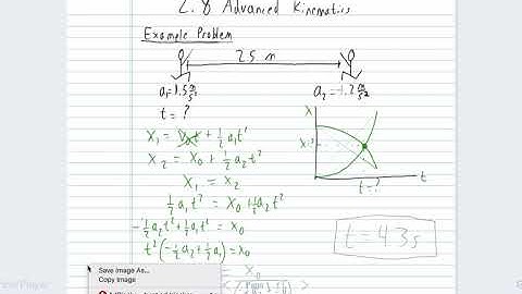 AP Physics C - Advanced Kinematics Example Problem