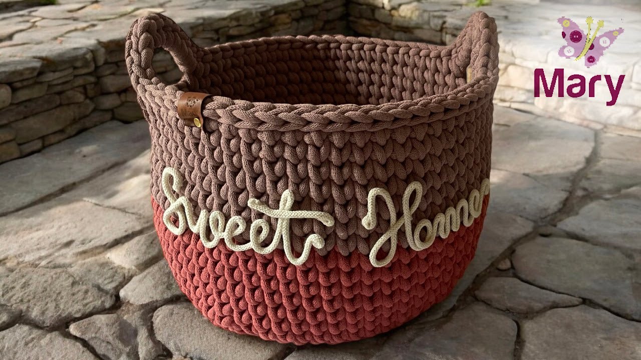 Cesta porta tutto all'uncinetto | Basket crochet