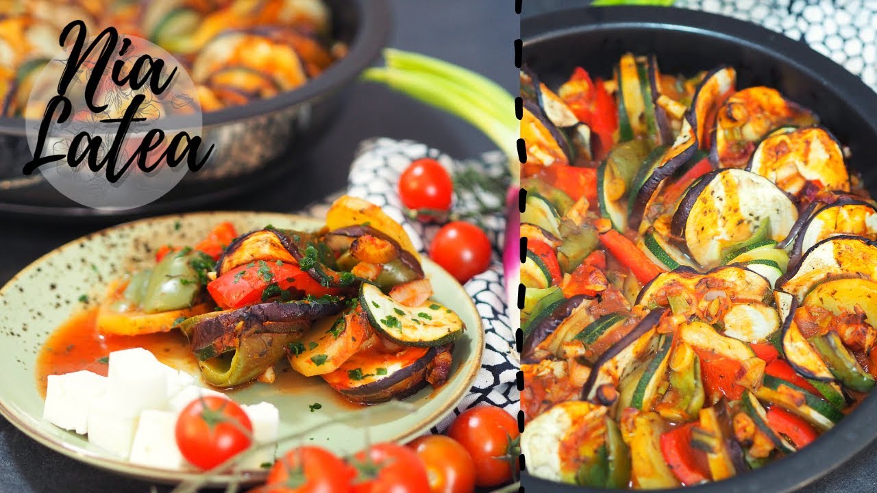 Briam I Gemüse aus dem Ofen I griechischer Gemüseauflauf