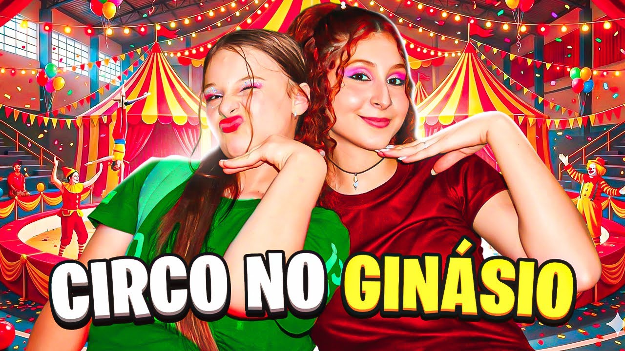 Levamos o circo para dentro de um ginásio 🎪✨ Olha o que aconteceu!
