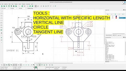 Creating a basic mechanical engineering drawing