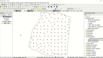 Interpolação por IDW no QGIS