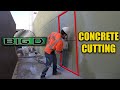 Cutting A Door Opening Out Of A Concrete Wall