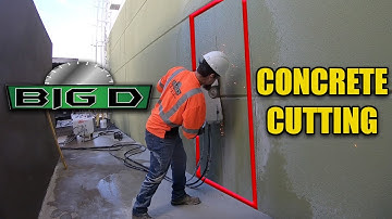 Cutting A Door Opening Out Of A Concrete Wall
