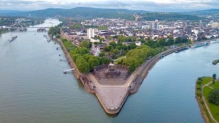 🇩🇪 Koblenz: The Rhine & Moselle Rivers - Kaiser-Wilhelm Monument