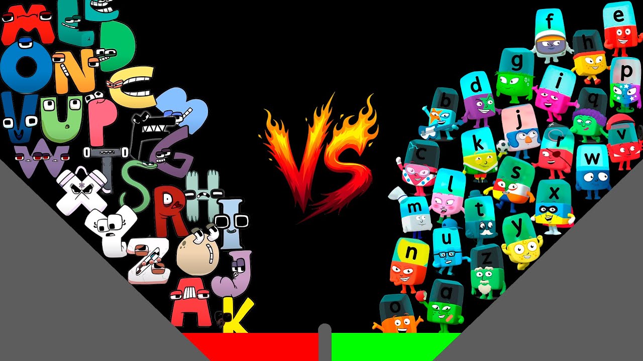 NEW ALPHABET LORE VS ALPHABLOCKS Marble Race - Who will win?