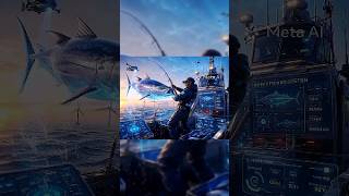 Meta AI Fishing in 2050 🎣🤖 | Future Technology Meets Ocean Adventure#MetaAI #AIFishing #FutureTechno