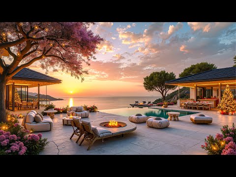 Calm Jazz Music By The Beach Sunset Bossa Nova Music For Relaxing And Reading 