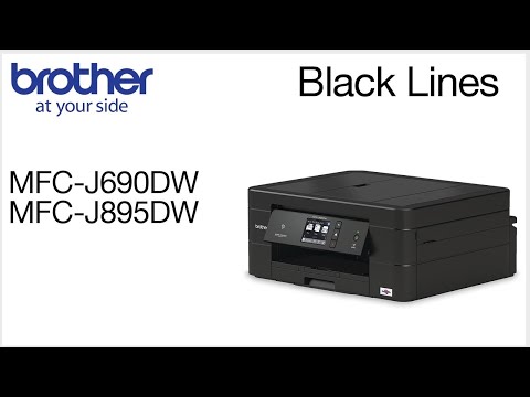 Clearing black vertical lines on copies or scans – MFCJ895DW