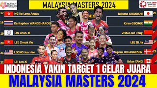 TARGET 1 GELAR JUARAAA..!! Full Drawing Babak 32 Besar Malaysia Masters 2024..!!
