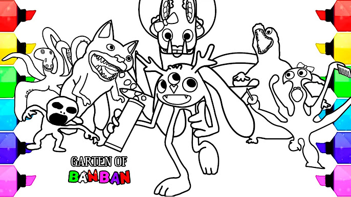 Garten of Banban 04 coloring page