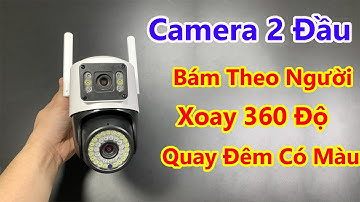 Camera Yoosee 2 Mắt Loại Mới Nhất 2023 Xoay 360 Bám Theo Chuyển Động Cực Nhạy Quay Đêm Có Màu