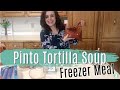 VEGETARIAN FREEZER MEAL Easy Pinto Tortilla Soup