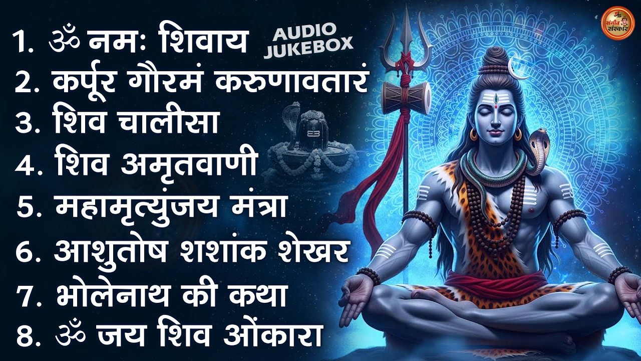 भक्ति भजन - आशुतोष शशाँक शेखर, कर्पूर गौरम करुणावतारं, ॐ नमः शिवाय, शिव अमृतवाणी व शिव आरती