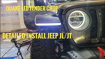 Detailed Jeep JT/JL Quake Led Fender Chop Install