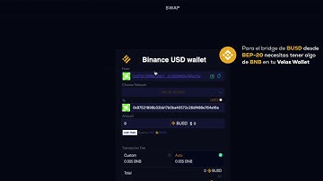 VELAS Bridge - Cómo transferir BUSD BEP-20 y USDT ERC-20 a Velas Chain