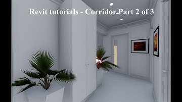 Revit tutorials - Modern house design - Corridor - Part 20