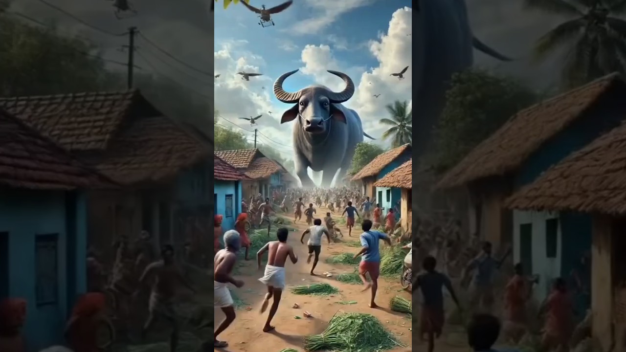 KERBAU RAKSASA MENGAMUK! | Cerita Pendek Dramatis 