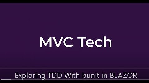 Using bunit for test driven development with BLAZOR components