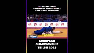 🇷🇺Arman Adamyan confidently defeats 🇭🇺Vega in the consolation round #ijf #judo #shorts #mma #ufc