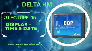 HOW TO DISPLAY TIME & DATE IN DELTA HMI |
