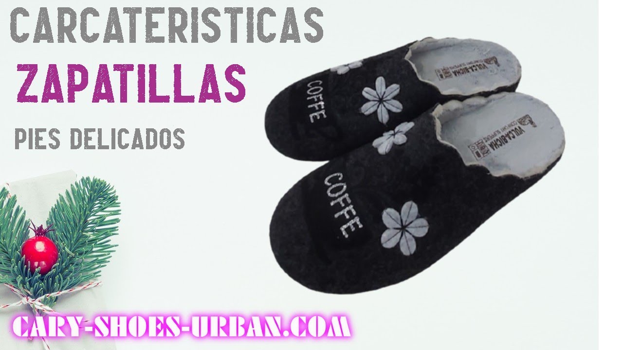 Video explicativo de las zapatillas de casa para pies delicados, pantuflas de para mujer - YouTube