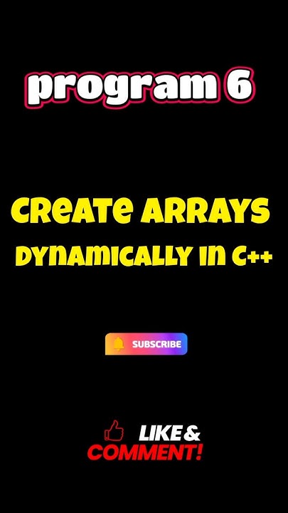 C++ Dynamic Array using New Operator | Memory Allocation Tutorial# ...