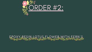 Order Epoxy Resin Lotus With Ferns