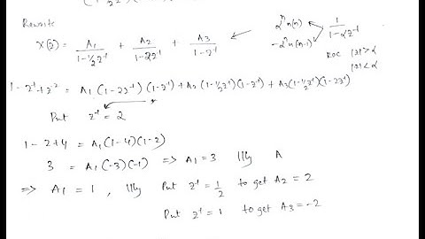 S & S | Z Transform Lecture 6| Inverse using Partial Fraction Expansion method