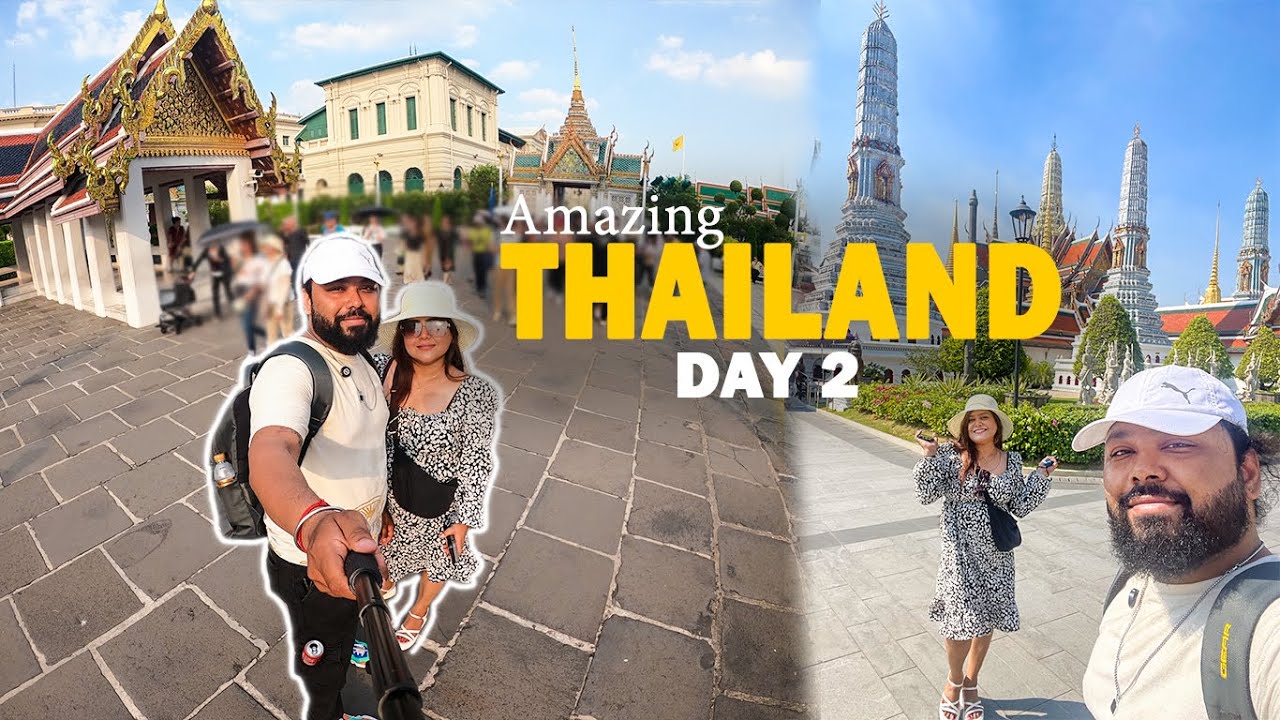 A Royal Day in Bangkok 👑 | Grand Palace Tour & Wat Arun Night Glow | Thailand Vlog | Day2-part1
