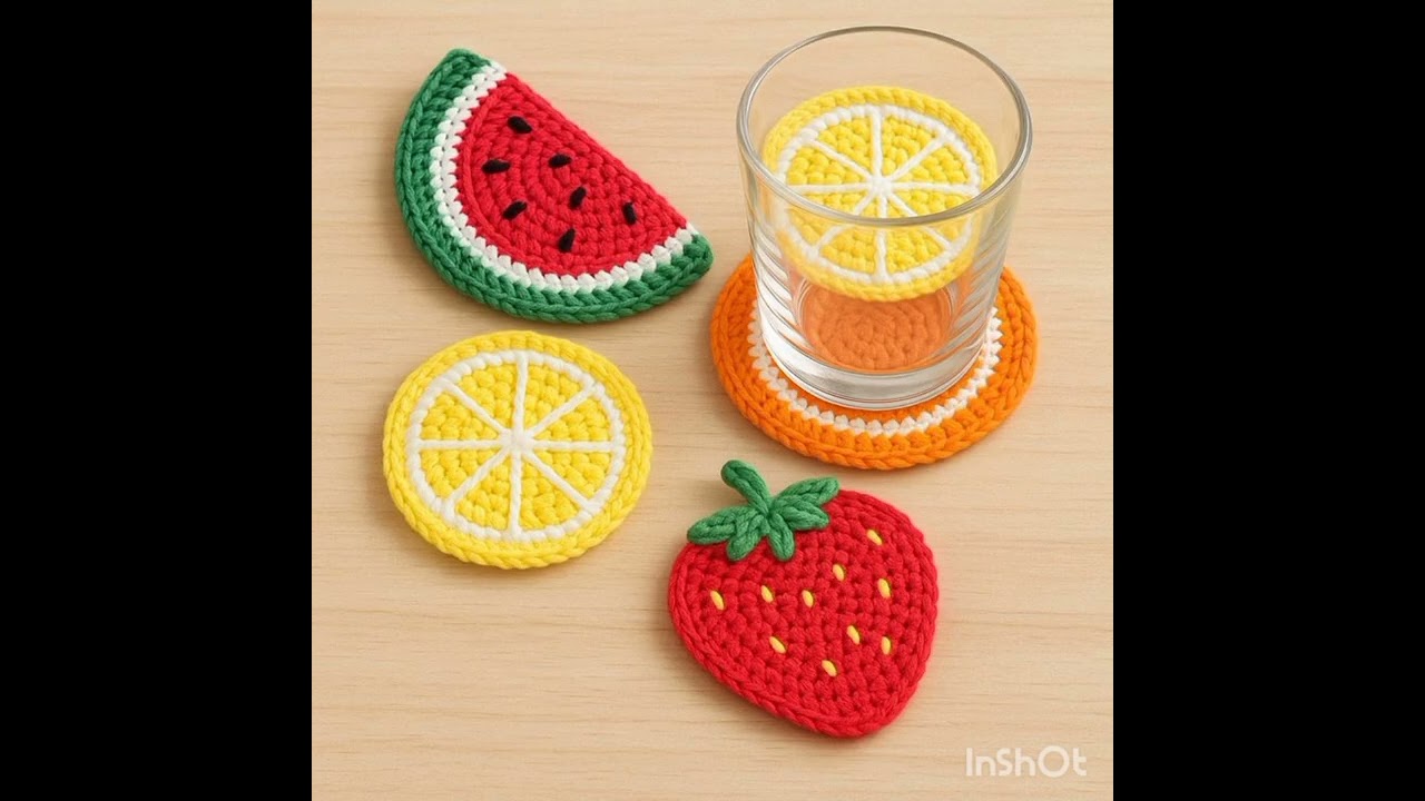 Crochet cup coasters 😍 Handmade 😍