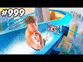 1000 WASSER RUTSCHEN in 100 STUNDEN testen! 😱 (Unfall)