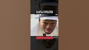 50Cent running from the police mid interview