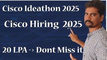 How to apply Cisco Ideathon 2025 | cisco Hiring Process for 2026 Passed out students | #ideathon
