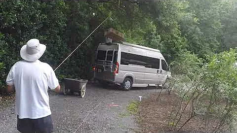 RecPro/Houghton 9500btu install with DIYVAN adapter on 2017 Roadtrek Zion SRT