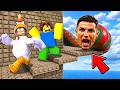 SCAPPIAMO DALLA TORRE DEL CALCIO SU ROBLOX!!