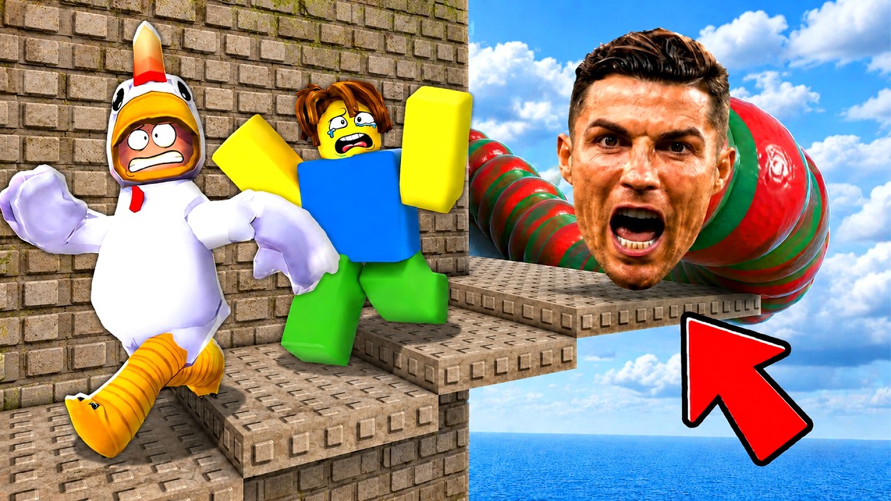 SCAPPIAMO DALLA TORRE DEL CALCIO SU ROBLOX!!