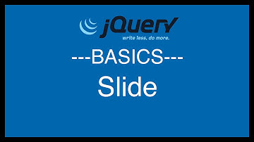 jQuery Basics Tutorial 8 - Slide