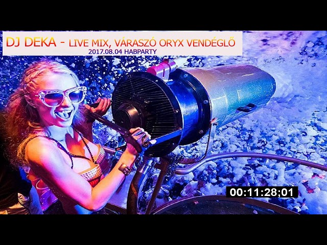 DJ DEKA   Live Mix, Váraszó Oryx Vendéglő 2017.08.04. HABPARTY Best of Dance Music Mix 2017 class=