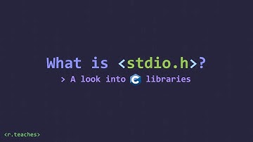 What is stdio.h? A brief look into libraries in C