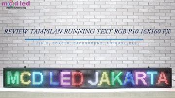RUNNING TEXT P10 OUTDOOR FULL COLOR 16X160 REVIEW